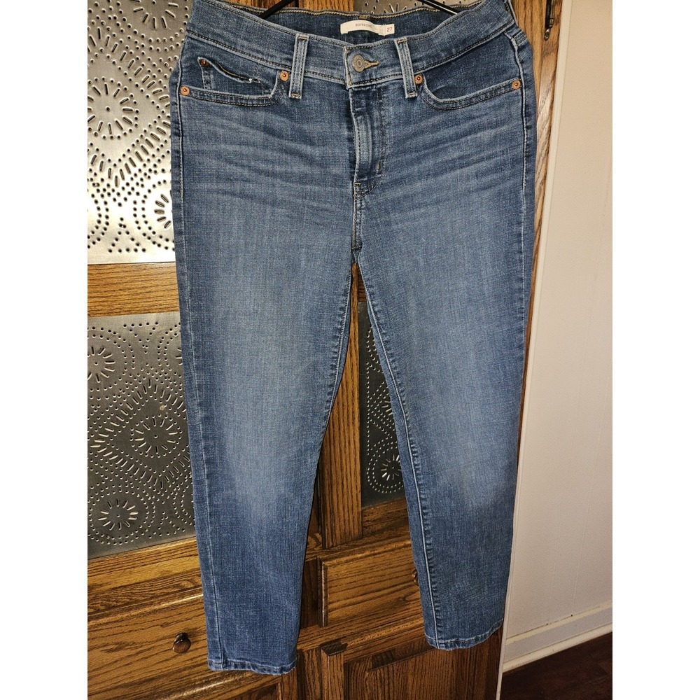 Levis Boyfriend Jeans Medium Blue Size 27